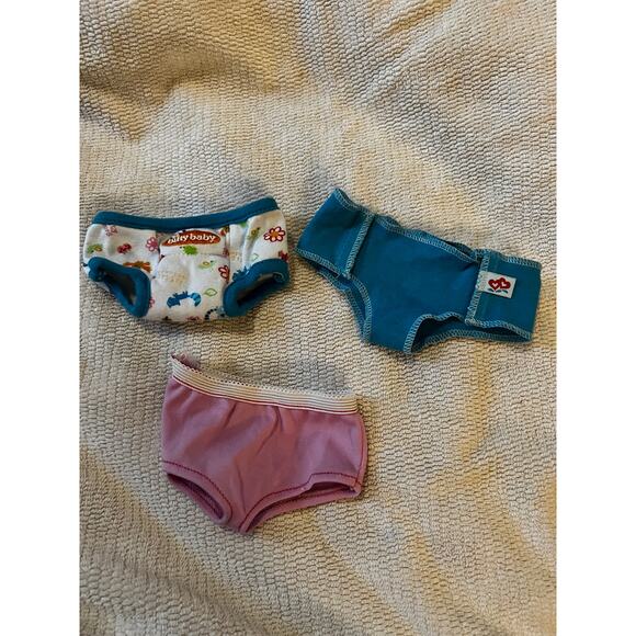 Bitty Baby Twins Baby Lot of 3 Boy Doll Training Pants Diaper Underwear - Picture 1 of 3